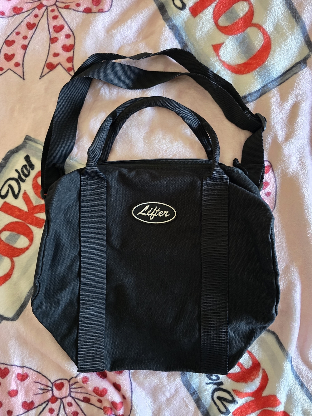 Gymshark Black Lifter Tote Shoulder Bag